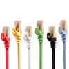Cat 7 Ethernet Cable 1 ft 6 Pack (Highest Speed Cable) Cat7 Flat Shielded Ethernet Patch Cables - Internet Cable for Modem, Router, LAN, Computer - Compatible with Cat 5e, Cat 6 Network