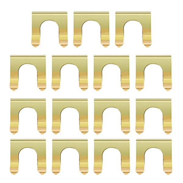 15PCS Brake Line Clips, U Shape Metal Brake Line Clips Brake Hose Clamps Metal Brake Line Retainer, Bracket Replacement Hose Clamps, Brake Hose Retainer for Car Motorcycle Truck