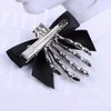2pcs Halloween Hair Clips Metal Hair Claw Clips Supplies Silver Halloween Skeleton Claw Butterfly Bows Flat Hair Clips for Women Halloween Hair Styling Accessories Halloween Party Hair Decorations