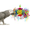 Bonka Bird Toys 1839 Foraging Star 7" High by 8" Wide, Medium Parrot Chew Shred Forage Cage Toy, Conure, Pionus, Quaker, and Similar Birds
