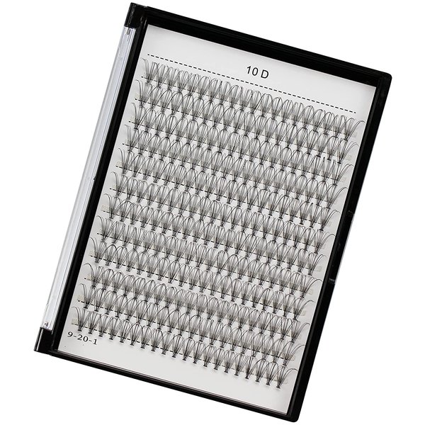 Bodermincer 240 Bundles D Curl 10D 0.1mm Thickness Individual Eyelash Extensions eyelashes Cluster Lashes Natural False Eyelashes Bundles (12mm)