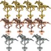 Grhonior Metal Horse for Horse Racing Board Game,Gold x4, Rose Gold x4, Silver x3 Classic Style Collection Souvenirs (Gold 4+Rose Gold 4+Silver 3)