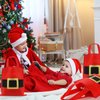 FHzytg 20Pcs Christmas Gift Bags, Christmas Party Favor Bags Santa Gift Bags Santa Clause Suit Treat Bags Christmas Goodie Candy Bags for Christmas Xmas Party Supplies New Year