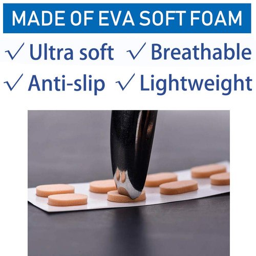 Soft Foam Nose Pads Self Adhesive Non-Slip Eyeglass Nose Pads, Thin Nosepads for Eyeglasses Sunglasses Glasses,12Pairs,1.5MM Black