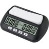 Generic Multifunctional Chess Clock, Professional Electronic Chess Timer, Portable Digital Chess Clock for Chinese Chess International Chess Board Go Game Gobang (Black)