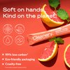 Hydrating Liquid Hand Soap Refill Powder Concentrate 4 Pack Moisturizing Hand Wash, No Harsh Chemicals, Cruelty Free, Eco-Friendly, Makes 10oz Each, Blood Orange & Mint Scent