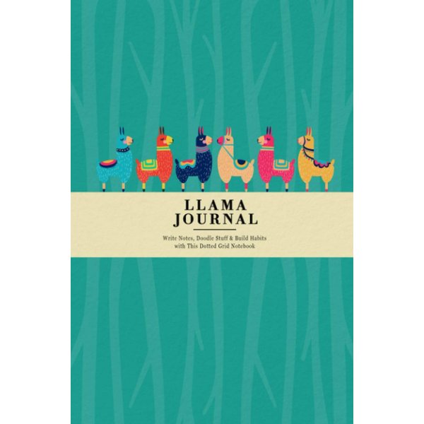 Dotted Llama Journal: Write Notes, Doodle Stuff & Build Habits with This Dotted Grid Notebook | Colourful Llamas in the Forest