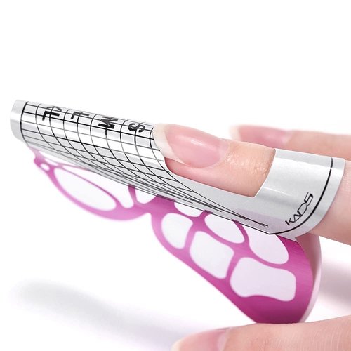 KADS 100pcs Butterfly Nail Extension Forms Self Adhesive Gel Nail Extension Nail Forms for Acrylic Nails Tips