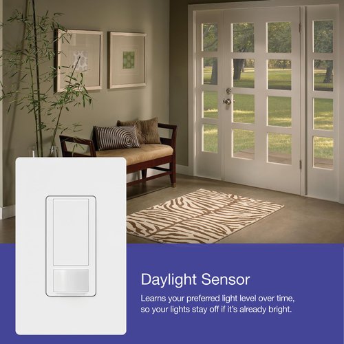 Lutron Maestro Motion Sensor Switch | 5 Amp, Single-Pole/Multi-Location | MS-OPS5M-WH | White
