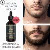 Beard Growth Oil with Biotin – Thickening and Conditioning Beard Oil Growth - Natural Beard Serum for Facial Hair Growth for Men by Striking Viking (Sandalwood, 2 Fl Oz (Pack of 1))