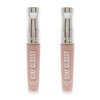 Pack of 2 Rimmel Stay Glossy 6HR Lip Gloss, Dorchester Rose # 110