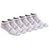 Saucony Men's Multi-Pack Bolt Performance Comfort Fit No-Show Socks, White (6 Pairs), Shoe Size: 8-12