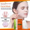 Natural Solution Cooling Luster Silk Facial Mask With Aloe & Tea Tree,Deep Pore Cleansing Face Mask,Instant Brightening and Hydrating - 10 PK