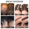Luxecolors Root Touch Up Powder for Thinning Hair Concealer - Gray Coverage and Eyebrow Powder, Bald Spot Cover Up for Women (Dark Brown)