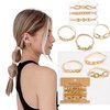 Gold Bracelet Hair Ties With Gold Elastics Hair Ties- 3 PCS Gold Hair Tie Bracelet, Bracelet Hair Ties for Women, Cute Hair Ties Looks Awesome On Your Wrist and Hairs -Hair Tie Bracelets that Holds