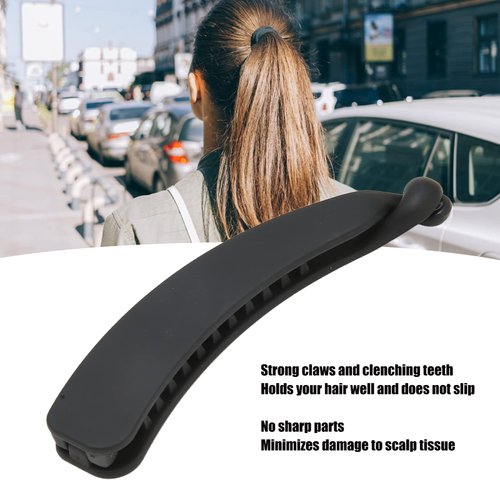 10PCS Black Banana Hair Clip, Hair Clip Clamp, Elegant Ponytail Holder Hair Accessories