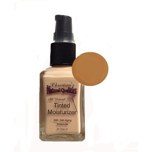 Tinted Moisturizer All Natural Herbal Liquid Foundation - 1oz. Dark Neutral
