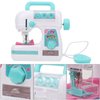 Drfeify Children Sewing Machine Toy,Portable Electric Medium Size Sewing Machine Toys Kids Beginners