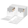 Ultimate Guard Flip 'n' Tray 200+, Deck Case for 200 Double-Sleeved TCG Cards + Dice Tray, White, Independent Magnetic Closure & Microfiber Lining