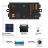 5A Waterproof Solar Charge Controller 6V/12V Auto, 5 amp Solar Panel Charging Regulator IP67 Waterproof 24Hours Load on for Lead-Acid (AGM Gel Seal Flooded) Battery