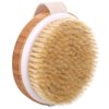 H&S Round Body Brush for Skin Exfoliating - 2 Pcs - Cellulite Shower Skin Brushes for Wet and Dry Brushing - Shower Scrubber for Skin Cellulite with Natural Bristle