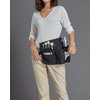 Rownyeon Professional Cosmetic Makeup Brush Bag Case Portable Cosmetic Brush Holder Organizer with Artist Adjustable Belt Strap(Brushes Not Included)