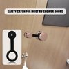PEUTIER 2pcs RV Shower Door Latch, RV Shower Door Travel Strap RV Shower Door Travel Strap Replacement RV Shower Door Travel Latch Strap for Safe Travel