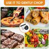 Spring Chef - Bench Scraper, Stainless Steel Scraper, Pastry Scraper, Pizza and Dough Cutter, With Bonus Bowl Scraper, Black