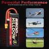 Hilldow 14.8V Lipo RC Battery 4S 85C 2200mAh Lipos Batteries Rechargeable with XT60 Plug for RC Models Airplane Helicopter Remote Control Quadcopter Drone FPV (2 Packs)