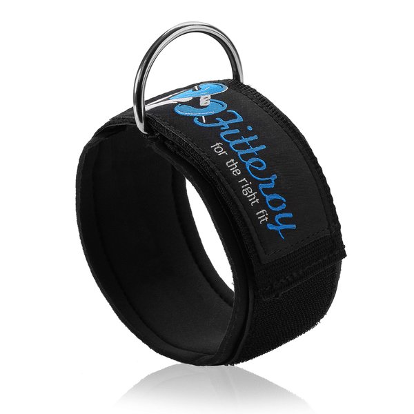 Gym Ankle Strap for Cable Machine - Exercise and Fitness Workout Strap with Neoprene Padding Attachments for LAT Pull Down Machine, Cable Home Gym and Resistance Bands