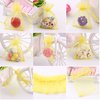 Wuligirl 100pcs Sheer Organza Bag 4X6 with Drawstring Jewelry Pouches Bags for Party Wedding Favor Candy Seashell Gift Bags (Yellow)