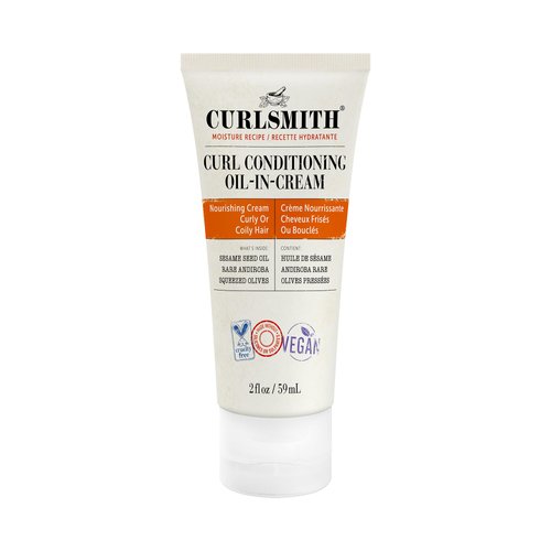 CURLSMITH - Curl Conditioning Oil in Cream - Vegan Leave in Conditioner for Curly and Coily Hair (2 fl oz) Trial or Travel Size