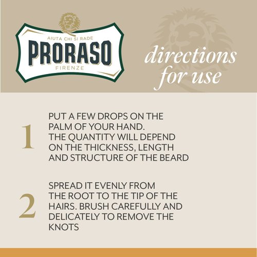 Proraso Beard Oil for Men to Tame, Smooth and Condition Beard Hair - Wood & Spice, 1 Fl Oz (Pack of 1)