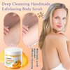 LJYBoBin Turmeric Body Scrub,Deep Cleansing Handmade Exfoliating Body Scrub,Moisturizing Skin Turmeric Face Body Scrub Exfoliator for All Skin Types