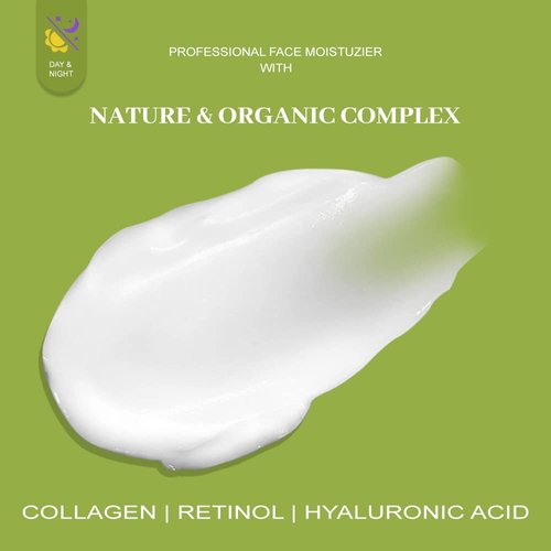 AIWEI Retinol Cream - Boosts Collagen, Hydrates and Brightens Skin - Face Moisturizer for Men and Women - 1.7 oz