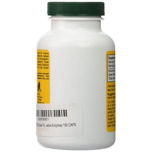 Royal Tropics Green Papaya Digestive Enzymes 150 CAPS