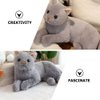 Gadpiparty Stuffed Cats Plush Cat Doll, Realistic Soft Plush Cat Toy for Kids Adults Boys and Girls, Stuffed Animals Cat Doll for Kids Birthday Gift (Grey, 12 Inch) Cat Stuffed Animals