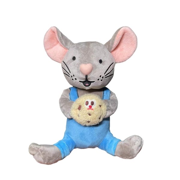 Please Give Mouse Cookie 9.8-Inch Cookie Mouse Stuffed Animal Plush Toy Set ，Cartoon Plush Pillows Gifts for Boys and Girls,Cute Mouse Plush from Picture Book Characters