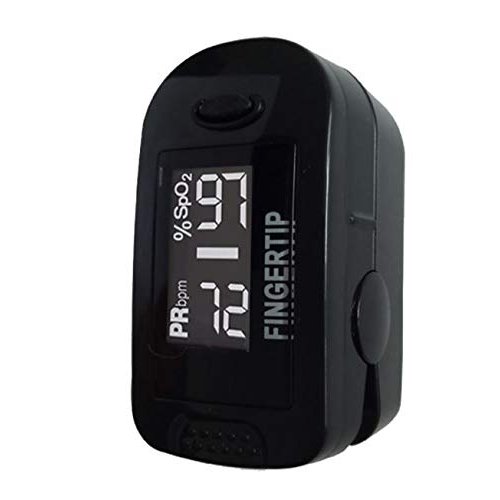 Concord BlackOx Fingertip Pulse Oximeter with Reversible Display, Carrying Case, Lanyard and Protective Cover