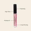 EPILYNX by Dr. Liia Vegan Moisturizing, Long Lasting Lip Gloss - Satin & Glitter - Allergen Free for Sensitive Skin - Shimmer Pink