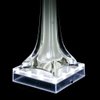 LARDUX Led Light Base - 5 inch Square Lights Display Stand for Effiel Tower Vase Crystal Glass Art LED Pedestal Base - Charging USB or Battery Powered