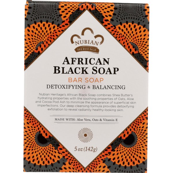 Nubian Heritage Soap Bar, African Black, 5 Ounce