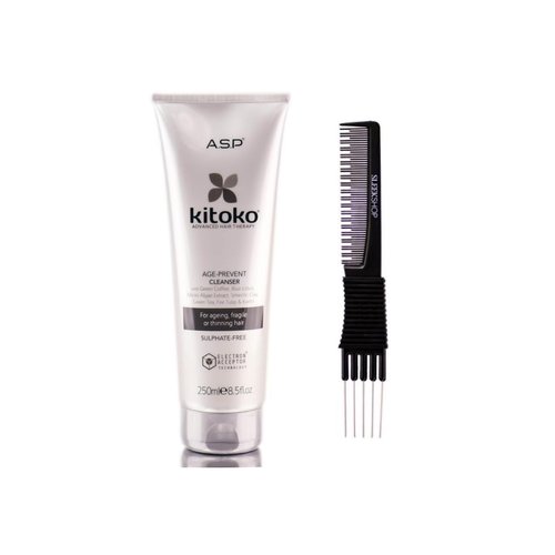 yper Asp Kitoko Age Prevent Cleanser (8.5 oz) with Teasing Comb Pack 1