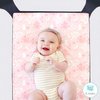 The Peanutshell Mini Crib Sheets Set for Girls, Pack & Play, Playard, Playpen, Mini Crib, 3 Pack, Pink Woodland Floral