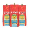 Lion Coffee 3-Pack Toasted Coconut Flavored Light Roast Ground Coffee, A Taste of Aloha - 10 Ounce Bags (Pack of Three)