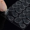 Wobe 600pcs (25 Sheets) Double-Side Nail Glue Sticker Waterproof Breathable Jelly Double Sided Nails Adhesive Tabs for False Nail Tips Nail Glue Transparent Flexible Fake Nail Glue