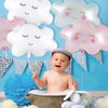 6 Pieces Cloud Balloons,White Cloud Foil Balloons,Cloud Balloons Baby Shower,Cute Cloud Shaped Balloons for Boys Girls Baby Shower Themed Party Birthday Party Wedding Decorations Supplies (Mixcloud)