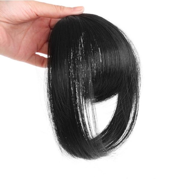 Superlike Bang Hair clip in Hair Extension Fringe Bangs Real Human Hair Hand Tied Bangs Natural Black Color