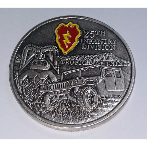 25th Infantry Division Tropic Lightning Military Challenge Art Coin