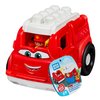 Mega BLOKS Fisher-Price Toddler Building Blocks, Freddy Fire Truck with 6 Pieces and Storage, 1 Figure, Red, Toy Car Gift Ideas for Kids